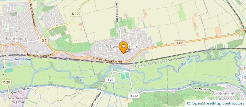 localisation de l'entreprise COOPERATIVE LAITIERE  SCHWINDRATZHEIM