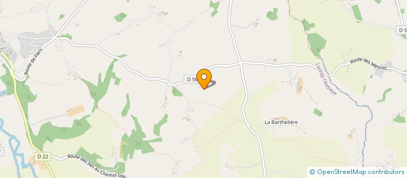 localisation de l'entreprise COOPERATIVE LES CHAIS DU VERGER NORMAND à DOMFRONT-EN-POIRAIE