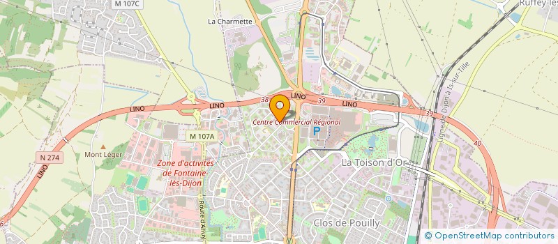 localisation de l'entreprise COOPERATIVE LES OLYMPES à DIJON