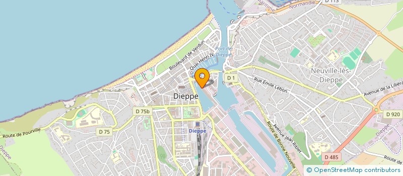 localisation de l'entreprise COOPERATIVE NORMANDIE MAREE  DIEPPE