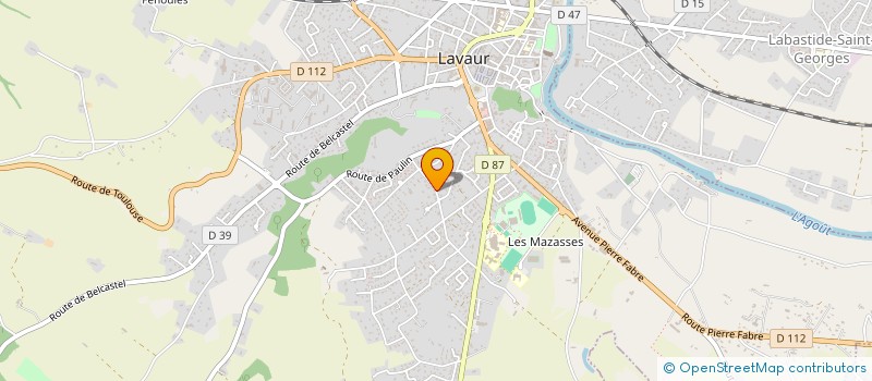 localisation de l'entreprise COOPERATIVE OUVRIERE VAL D'OR  LAVAUR