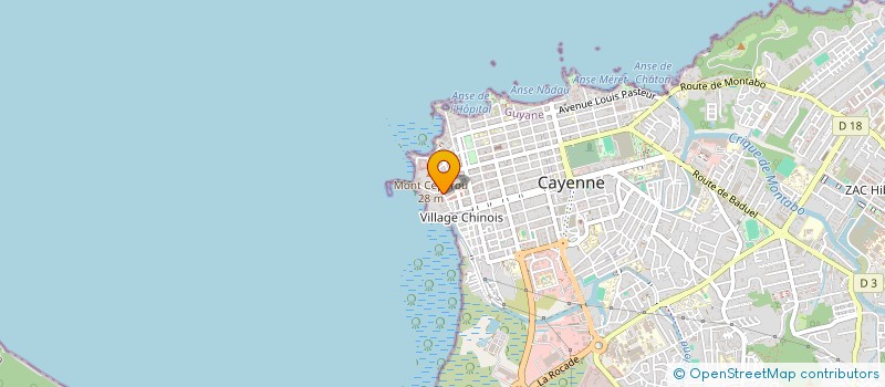 localisation de l'entreprise COOPERATIVE PECHEURS DE GUYANE à CAYENNE