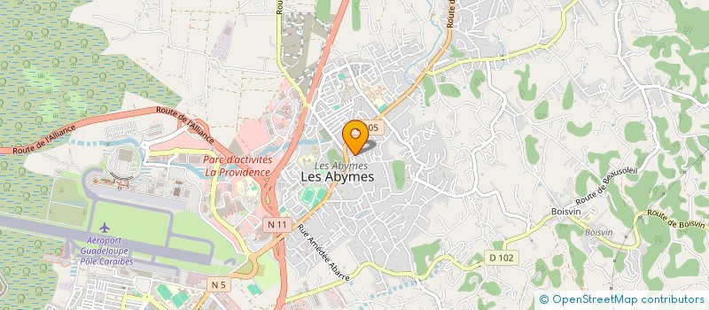 localisation de l'entreprise COOPERATIVE POUR LE DEVELOPPEMENT DE L'EMPLOI DANS LES SERVICES A LA PERSONNE EN GUADELOUPE à LES ABYMES