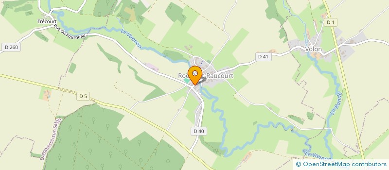 localisation de l'entreprise COOPERATIVE SCOLAIRE  ROCHE-ET-RAUCOURT