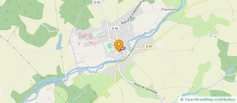 localisation de l'entreprise COOPERATIVE SCOLAIRE  OUZOUER-SUR-TREZEE