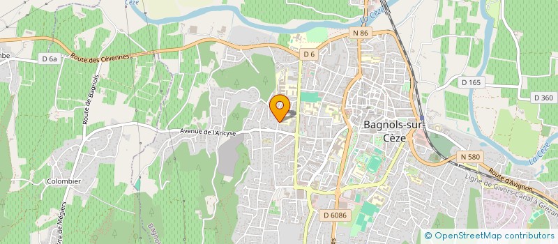 localisation de l'entreprise COOPERATIVE SCOLAIRE ANCYSE  BAGNOLS-SUR-CEZE