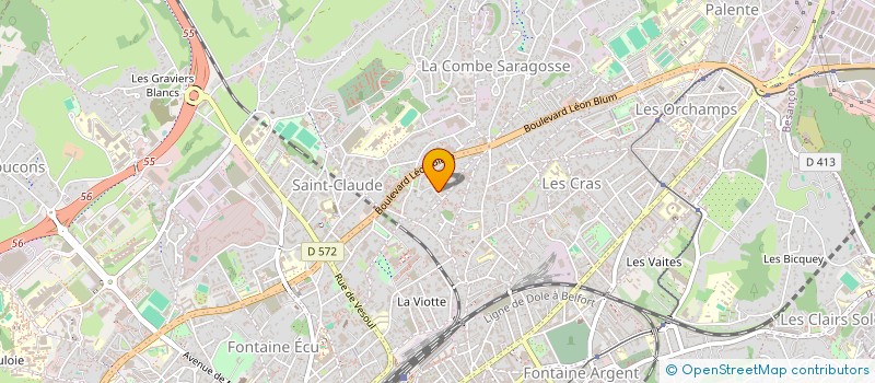 localisation de l'entreprise COOPERATIVE SCOLAIRE BRUYERE  BESANCON