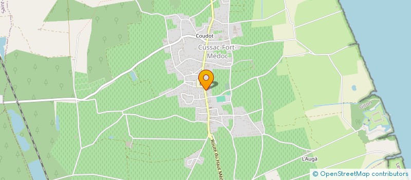 localisation de l'entreprise COOPERATIVE SCOLAIRE CUSSACAISE  CUSSAC-FORT-MEDOC