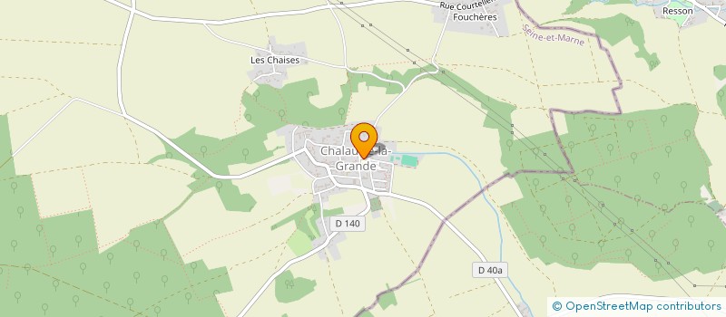 localisation de l'entreprise COOPERATIVE SCOLAIRE DE CHALAUTRE LA GRANDE  CHALAUTRE-LA-GRANDE