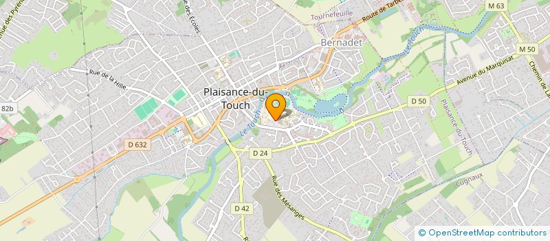 localisation de l'entreprise COOPERATIVE SCOLAIRE DE L'ECOLE ALPHONSE DAUDET  PLAISANCE-DU-TOUCH