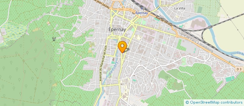 localisation de l'entreprise COOPERATIVE SCOLAIRE DE L'ECOLE DE BACHELIN  EPERNAY