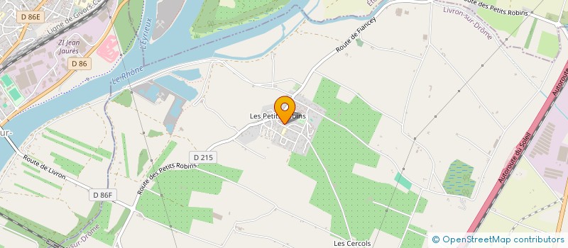 localisation de l'entreprise COOPERATIVE SCOLAIRE DE L'ECOLE DES PETITS ROBINS  LIVRON-SUR-DROME