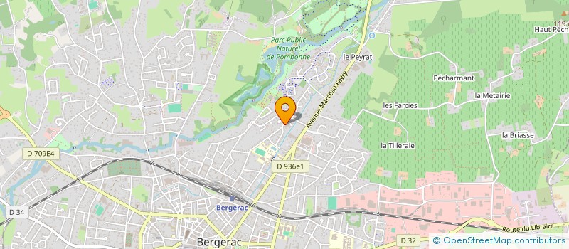 localisation de l'entreprise COOPERATIVE SCOLAIRE DE L'ECOLE DES VAURES à BERGERAC