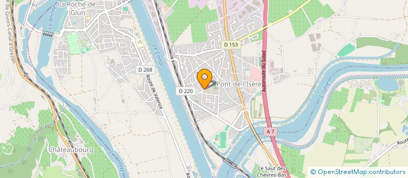 localisation de l'entreprise COOPERATIVE SCOLAIRE DE L'ECOLE MATERNELLE DE PONT DE L'ISERE  PONT-DE-L'ISERE