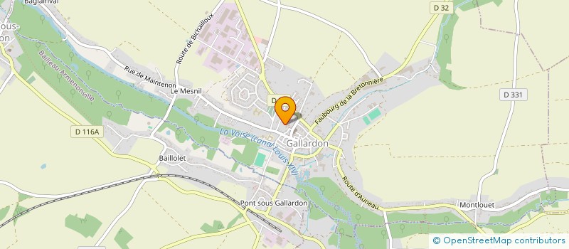 localisation de l'entreprise COOPERATIVE SCOLAIRE DE L'ECOLE PRIMAIRE DE GALLARDON à GALLARDON