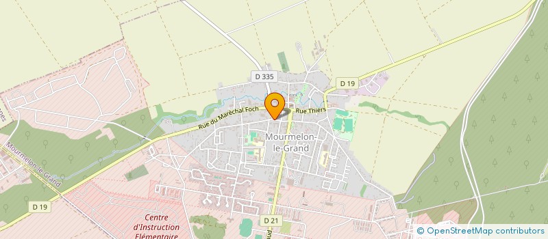 localisation de l'entreprise COOPERATIVE SCOLAIRE DE L'ECOLE PRIMAIRE LEON BOURGEOIS  MOURMELON-LE-GRAND