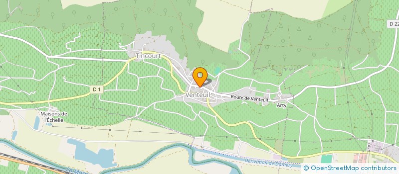 localisation de l'entreprise COOPERATIVE SCOLAIRE DE VENTEUIL  VENTEUIL