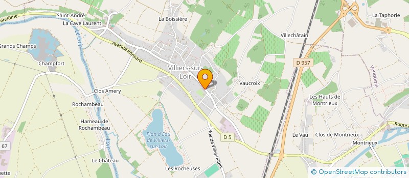 localisation de l'entreprise COOPERATIVE SCOLAIRE DE VILLERS SUR LOIR  VILLIERS-SUR-LOIR