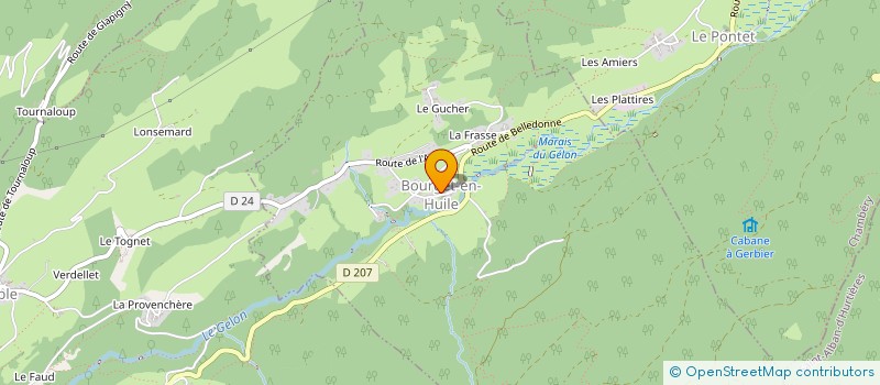 localisation de l'entreprise COOPERATIVE SCOLAIRE DU BOURGET-EN-HUILE  BOURGET-EN-HUILE