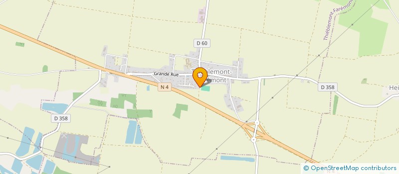 localisation de l'entreprise COOPERATIVE SCOLAIRE DU GROUPE SCOLAIRE FRANCOIS LEMAIRE DE THIEBLEMONT FAREMONT  THIEBLEMONT-FAREMONT