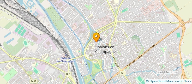 localisation de l'entreprise COOPERATIVE SCOLAIRE ECOLE ANNEXE  CHALONS-EN-CHAMPAGNE