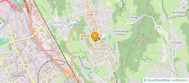 localisation de l'entreprise COOPERATIVE SCOLAIRE ECOLE ELEMENTAIRE DES COMBES à CHAMBERY