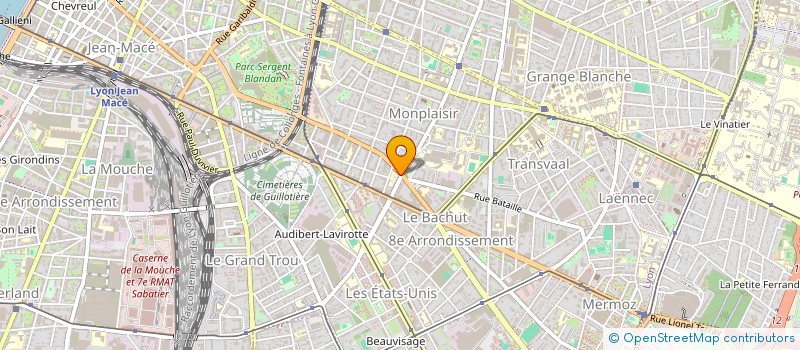 localisation de l'entreprise COOPERATIVE SCOLAIRE ECOLE MATERNELLE COMBE-BLANCHE  LYON