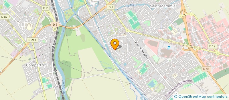 localisation de l'entreprise COOPERATIVE SCOLAIRE ECOLE MATERNELLE VERBEAU  CHALONS-EN-CHAMPAGNE