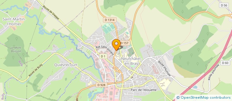 localisation de l'entreprise COOPERATIVE SCOLAIRE ECOLE PRIMAIRE PUBL  NEUFCHATEL-EN-BRAY