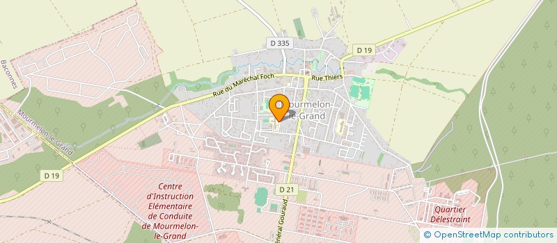 localisation de l'entreprise COOPERATIVE SCOLAIRE ECOLE PRIMAIRE SAINT EXUPERY MOURMELON LE GRAND  MOURMELON-LE-GRAND