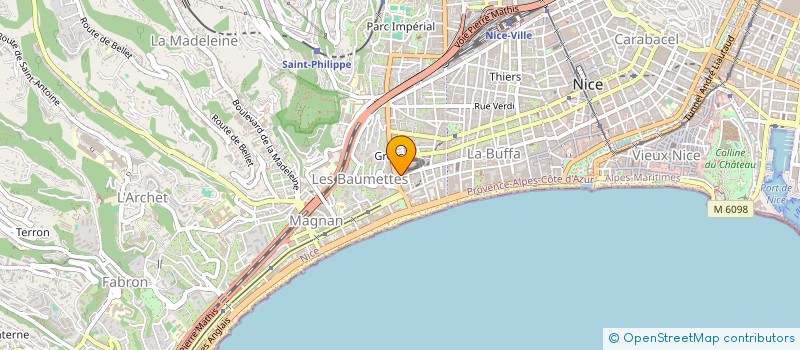 localisation de l'entreprise COOPERATIVE SCOLAIRE ELEMENTAIRE JEAN MOULIN - BAUMETTES 1  NICE