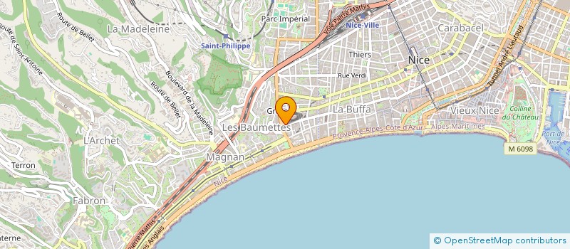 localisation de l'entreprise COOPERATIVE SCOLAIRE ELEMENTAIRE JEAN MOULIN - BAUMETTES 1  NICE