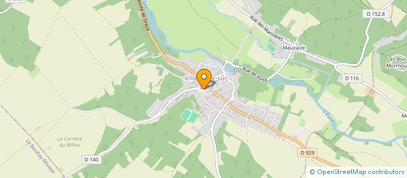 localisation de l'entreprise COOPERATIVE SCOLAIRE MIXTE à VILLEMEUX-SUR-EURE
