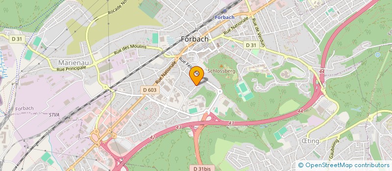 localisation de l'entreprise COOPERATIVE SCOLAIRE PUBLICITE  FORBACH