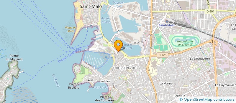 localisation de l'entreprise COOPERATIVE ST MALO CRUSTACES à SAINT-MALO