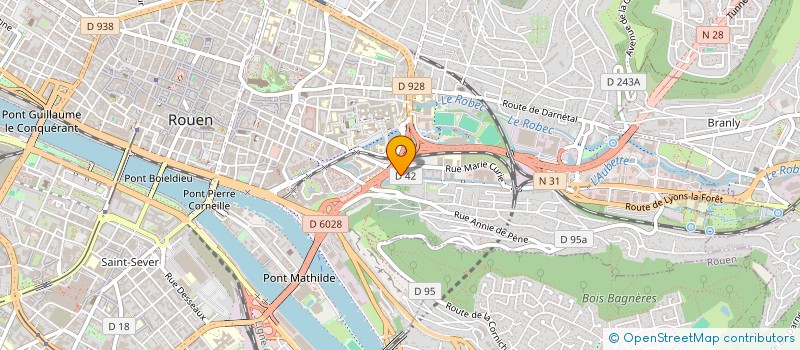 localisation de l'entreprise COOPERATIVE TECHNOLOGIES DENTAIRES à ROUEN