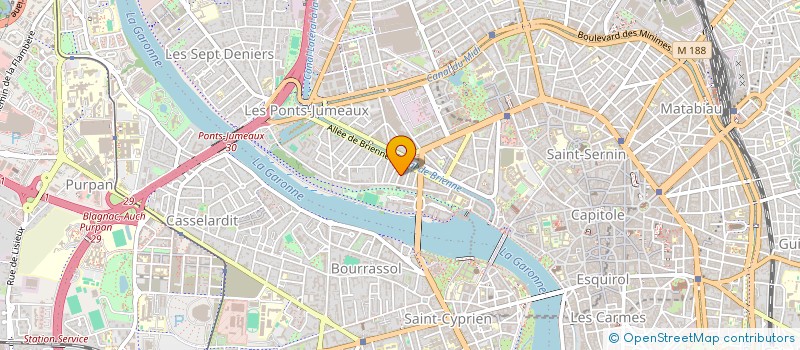 localisation de l'entreprise COOPERATIVE TOULOUSAINE DU BATIMENT à TOULOUSE