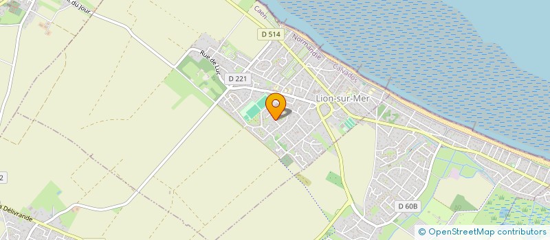 localisation de l'entreprise COOPERATIVE TRAVAUX BATIMENT  LION-SUR-MER