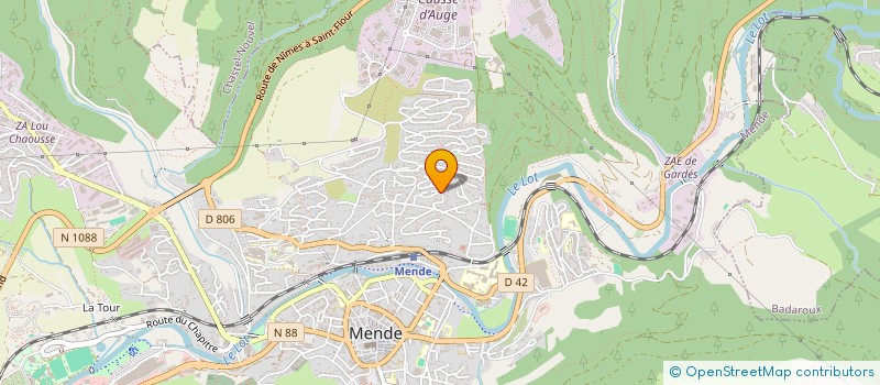 localisation de l'entreprise COOPERATIVE UNITE PHARMA  MENDE