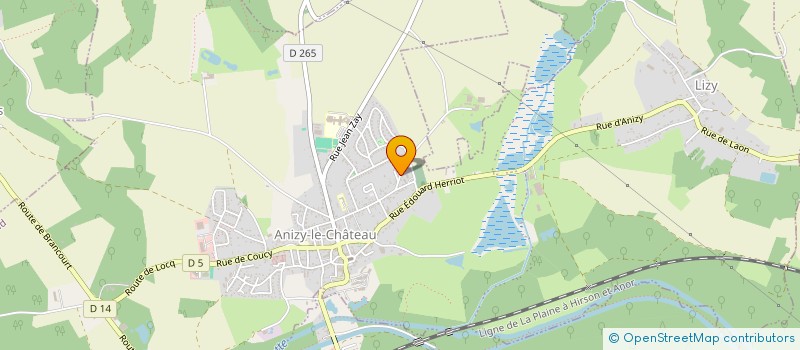 localisation de l'entreprise COOPERATIVE UTIL MAT AGRIC DE TERVANNE  ANIZY-LE-GRAND