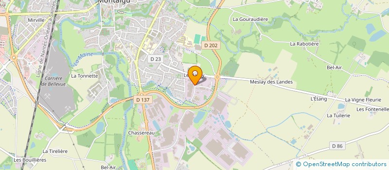 localisation de l'entreprise COOPERATIVE VETERINAIRE DE L'OUEST à MONTAIGU-VENDEE