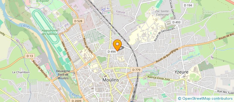 localisation de l'entreprise COOPERATIVES ARTISANALES à MOULINS