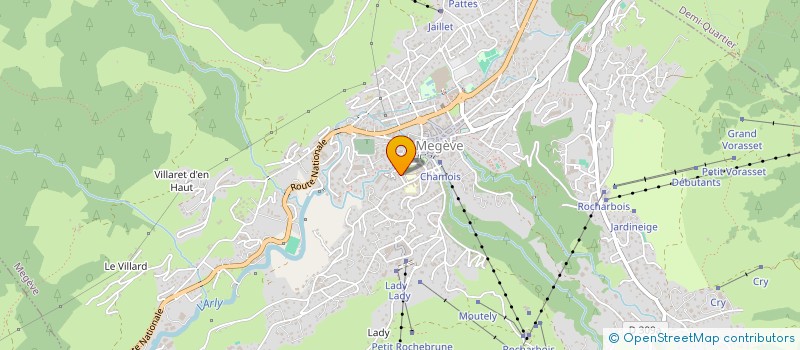 localisation de l'entreprise COOPERATIVESCOLAIRE H.J LE MEME  MEGEVE