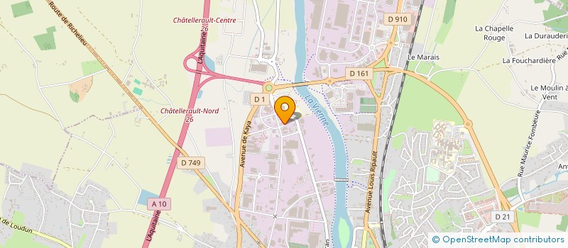 localisation de l'entreprise COOPERER POUR ENTREPRENDRE NOUVELLE-AQUITAINE  CHATELLERAULT