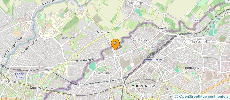 localisation de l'entreprise COOPETOILE  AMBILLY