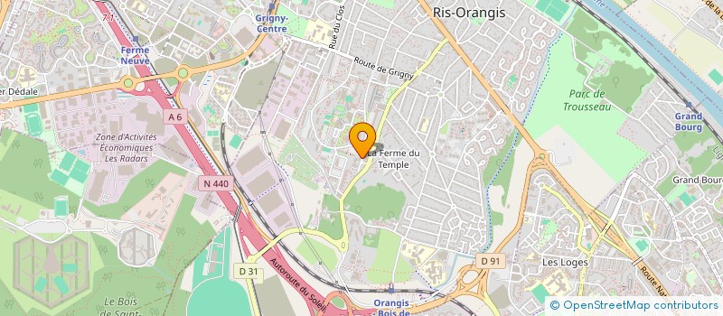 localisation de l'entreprise COOPEXIA à RIS-ORANGIS