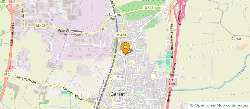 localisation de l'entreprise COOPILOT  GERZAT