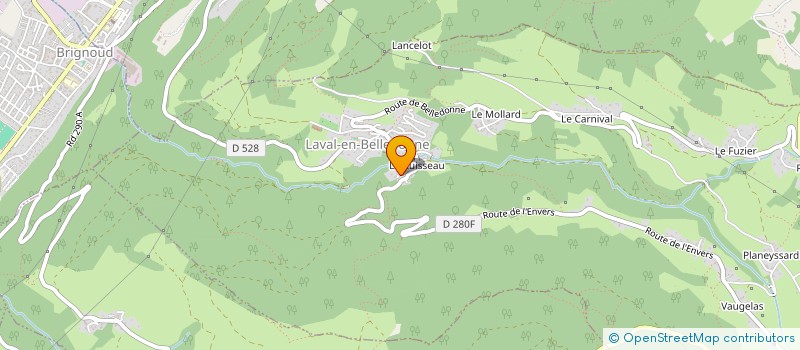 localisation de l'entreprise COOPO  LAVAL-EN-BELLEDONNE