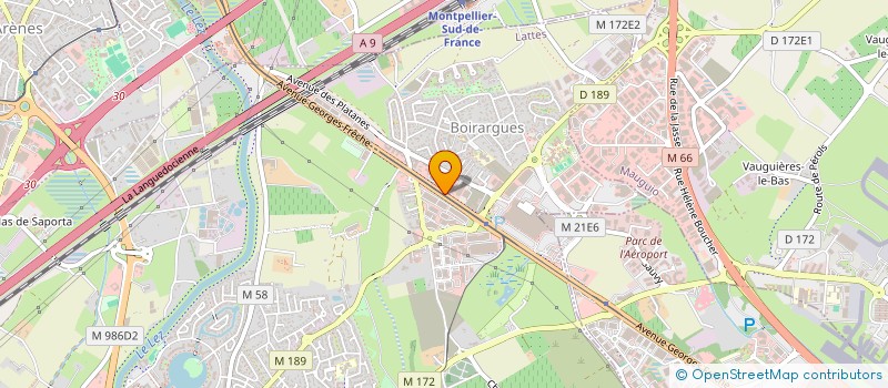 localisation de l'entreprise COOPROJETS à LATTES