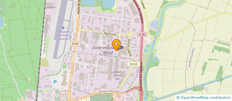 localisation de l'entreprise COOPS  OSTHEIM